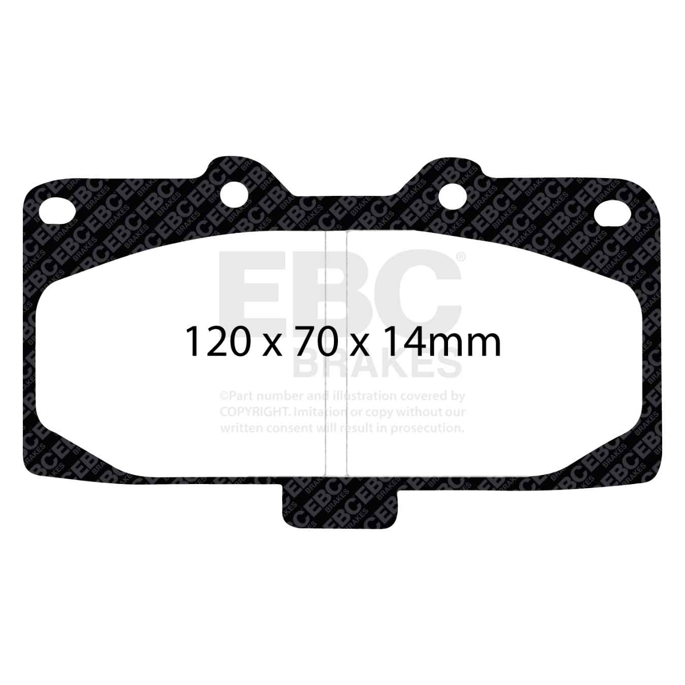 Plaquettes EBC Ultimax DP1200