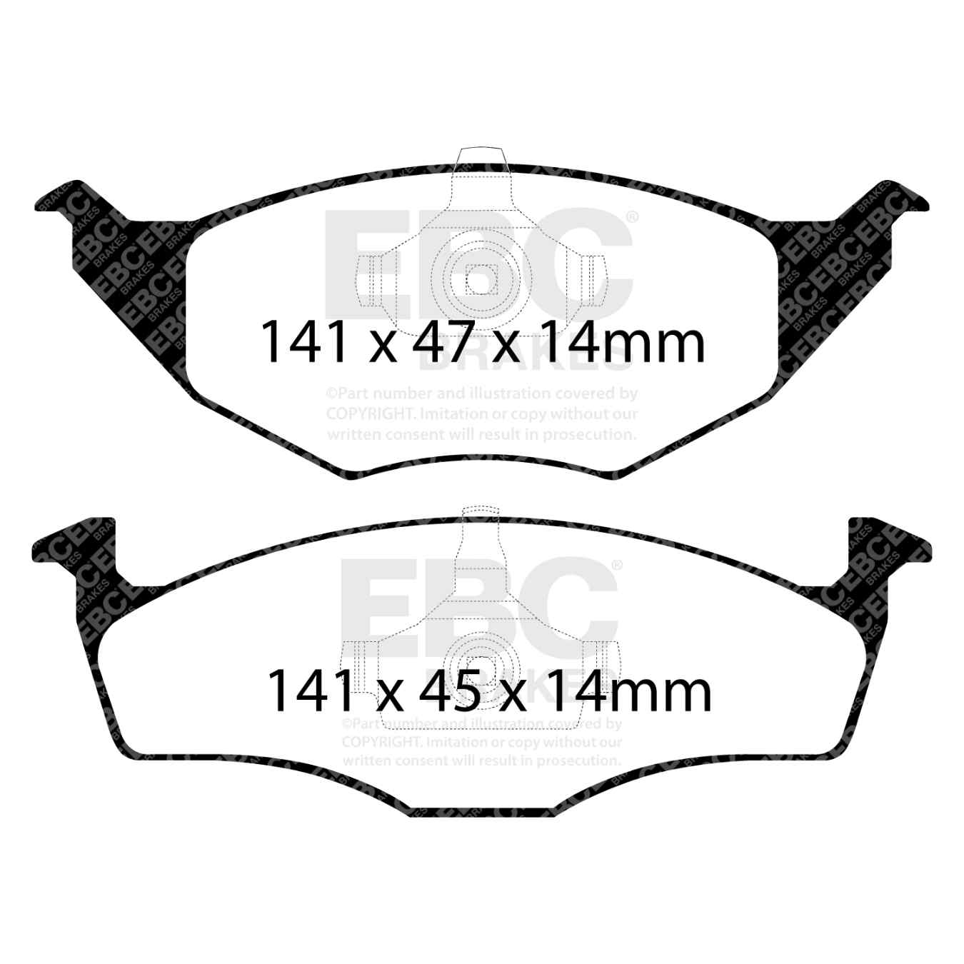 Plaquettes EBC Ultimax DP1433