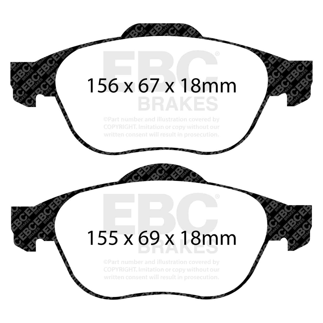 Plaquettes EBC Ultimax DP1958