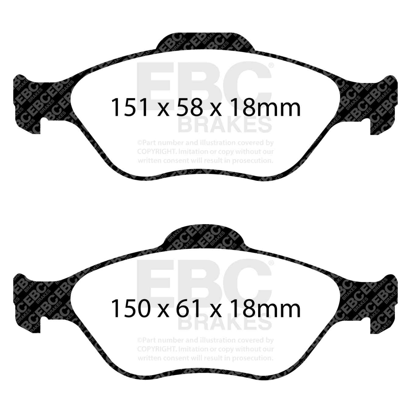 Plaquettes EBC Ultimax DP1972