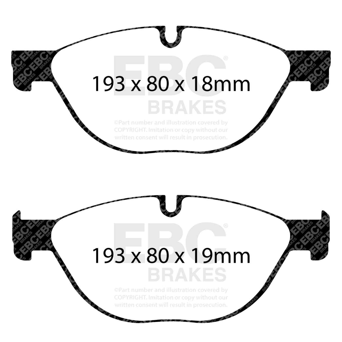 Plaquettes EBC Ultimax DPX2019