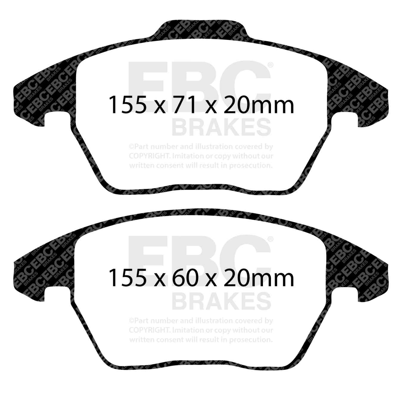 Plaquettes EBC Ultimax DPX2052
