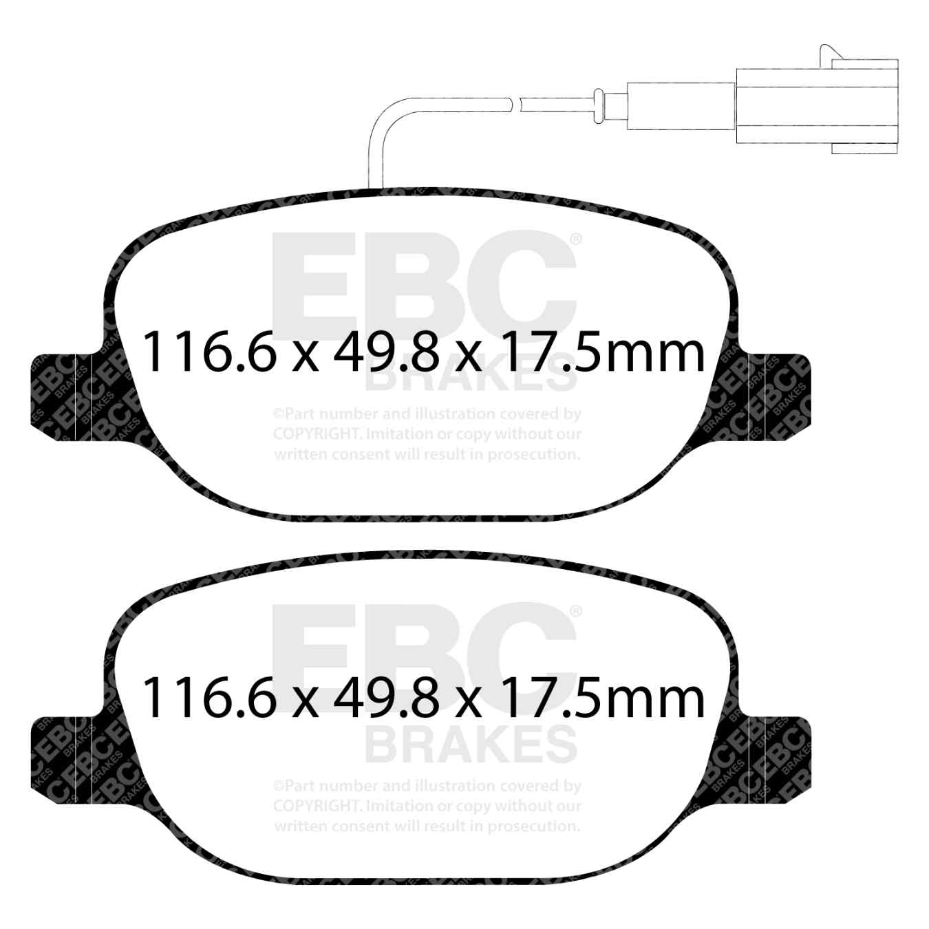 Plaquettes EBC Ultimax DPX2080