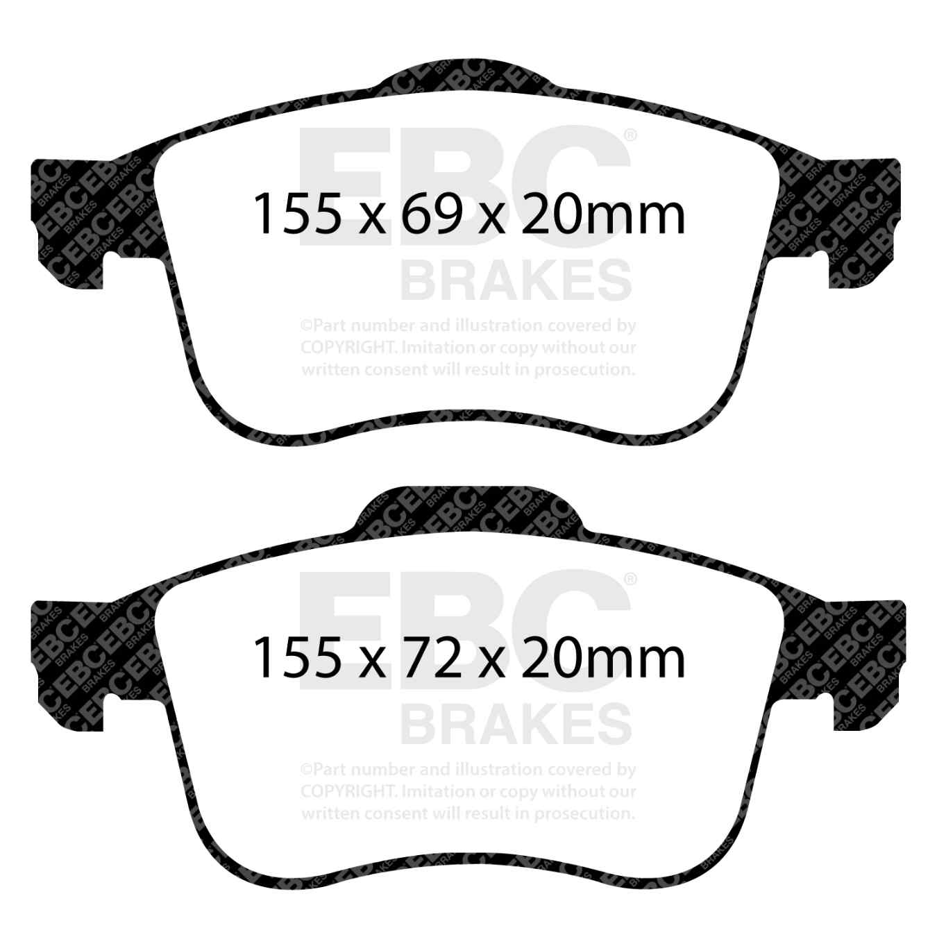 Plaquettes EBC Ultimax DPX2090