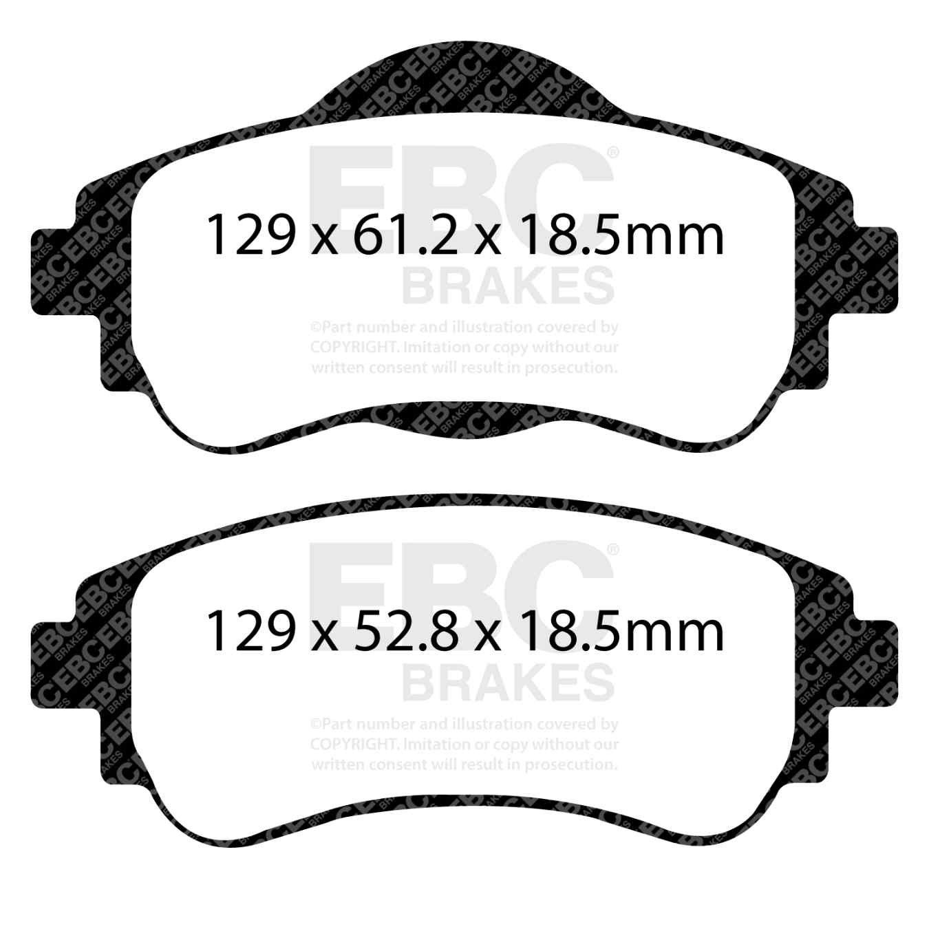 Plaquettes EBC Ultimax DPX2109