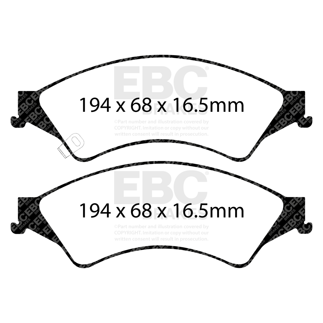 Plaquettes EBC Ultimax DPX2140