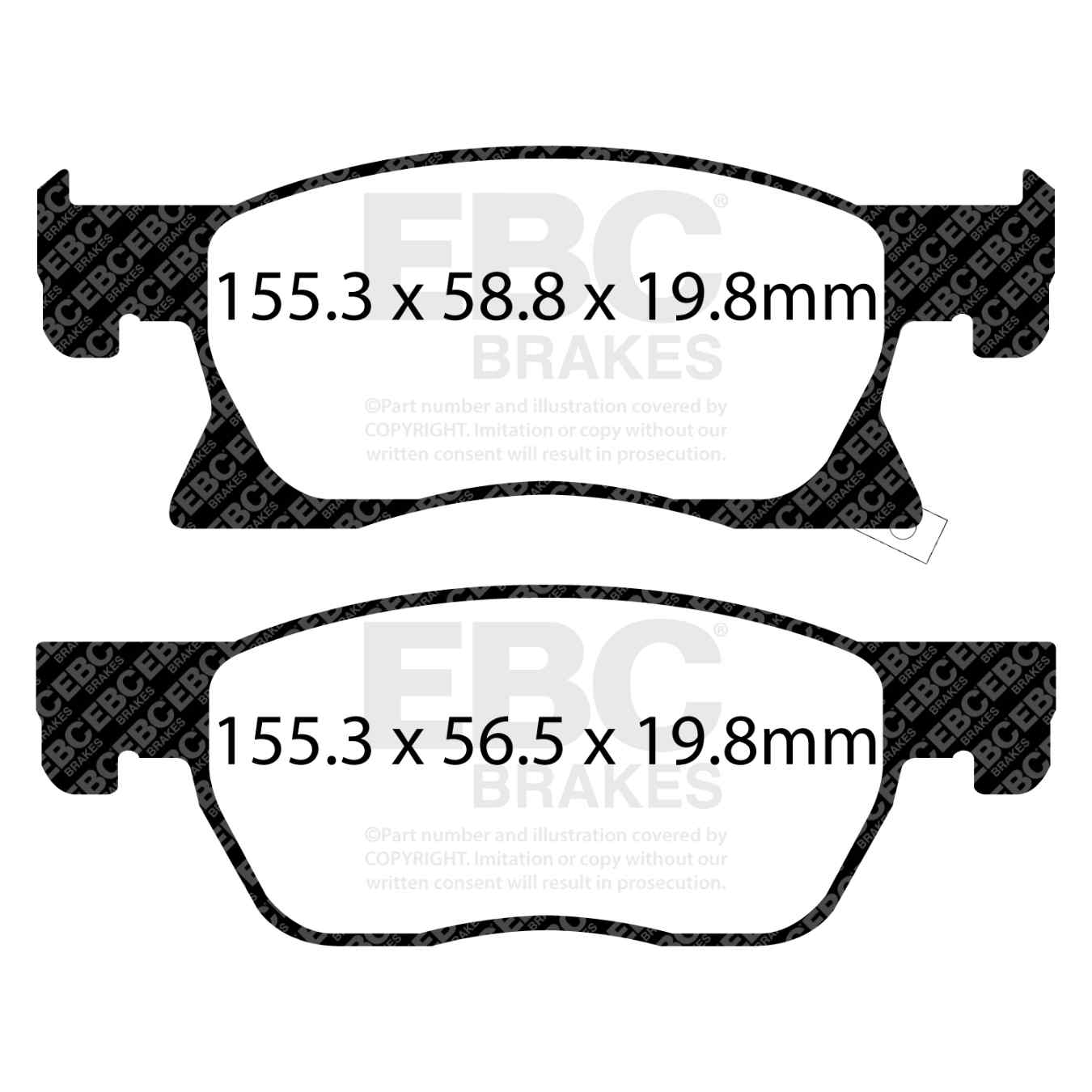 Plaquettes EBC Ultimax DPX2266