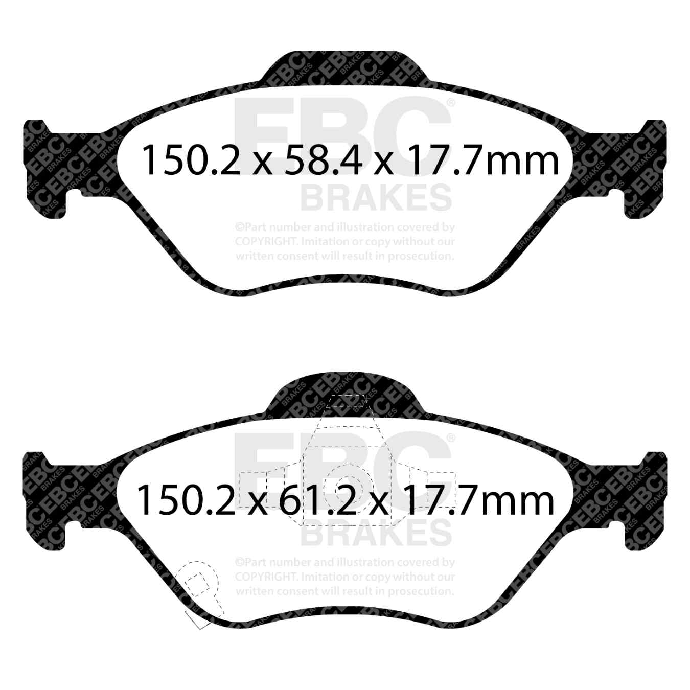 Plaquettes EBC Ultimax DPX2288