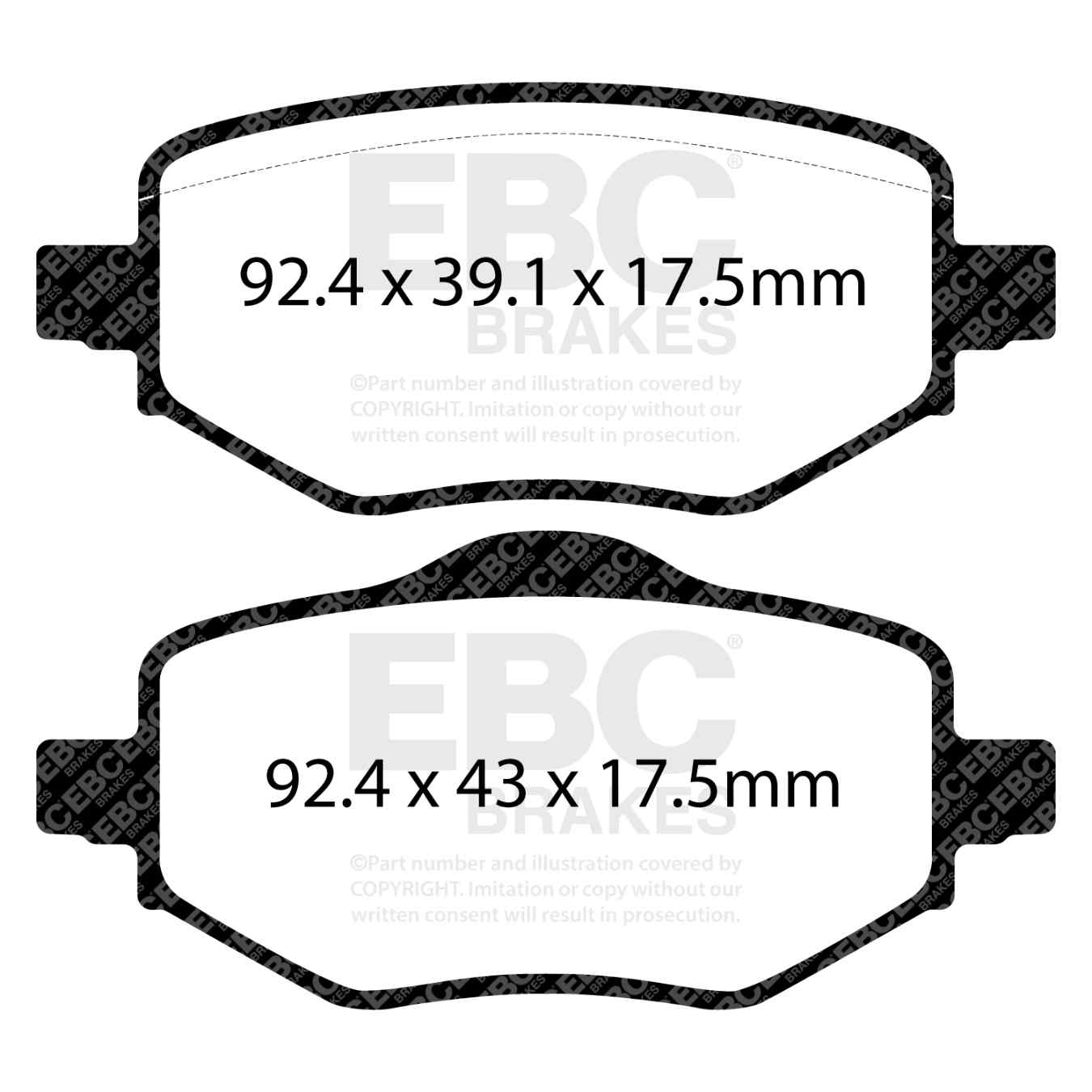 Plaquettes EBC Ultimax DPX2442
