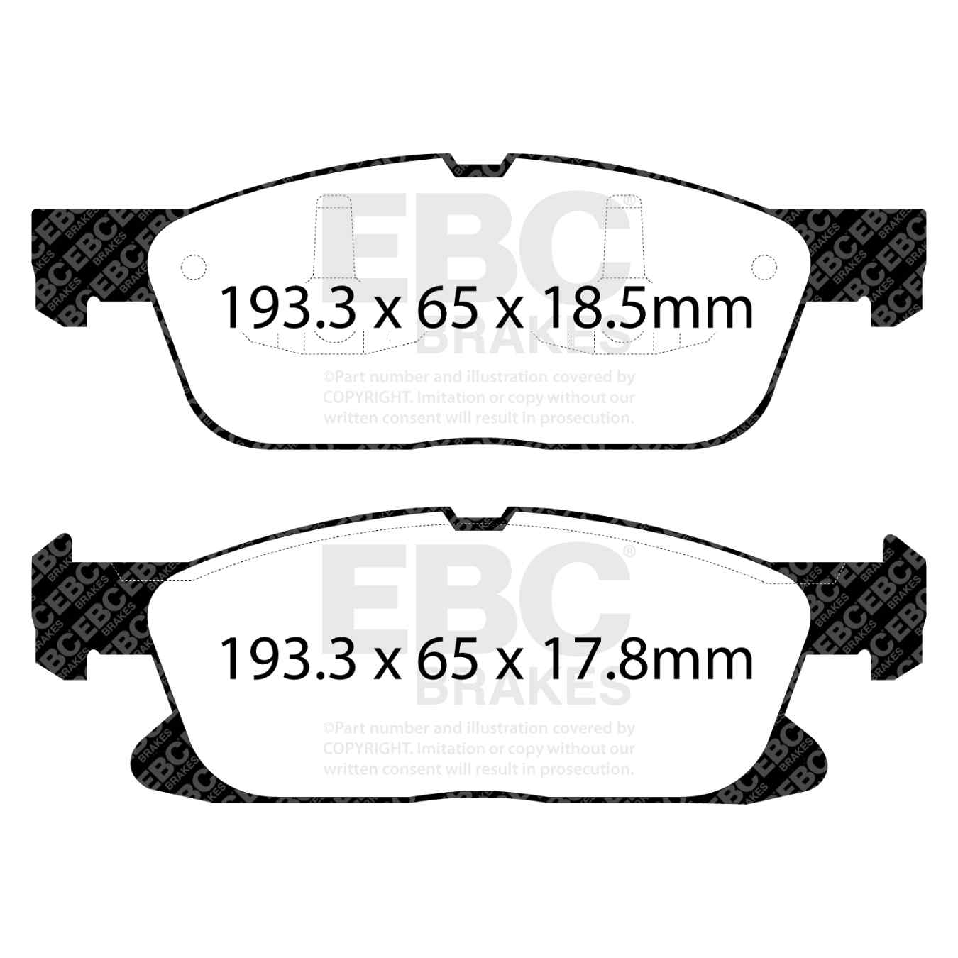 Plaquettes EBC Ultimax DPX3046