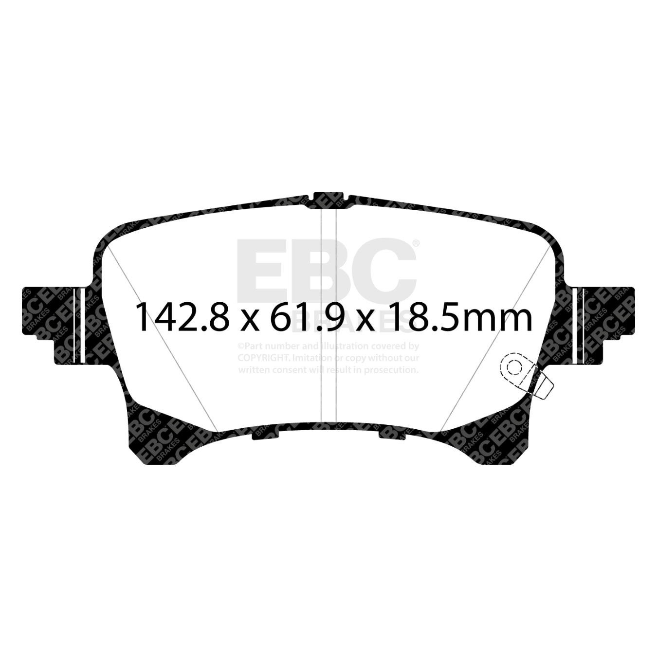 Plaquettes EBC Ultimax DPX3093