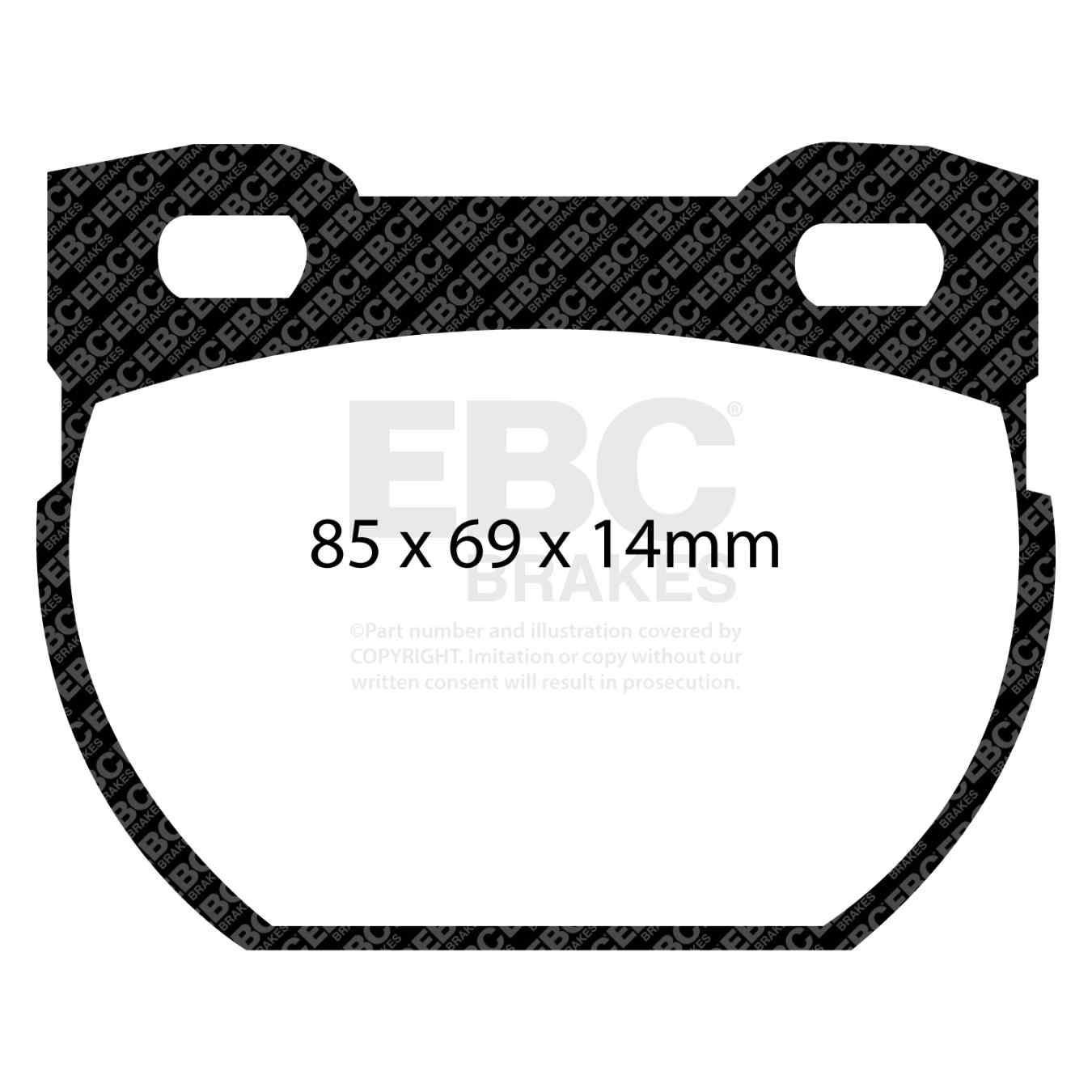 Plaquettes EBC Yellowstuff DP41033R