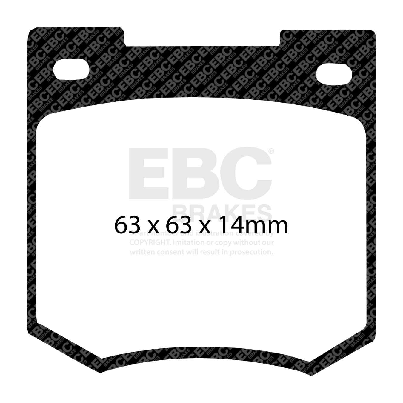 Plaquettes EBC Yellowstuff DP4106R