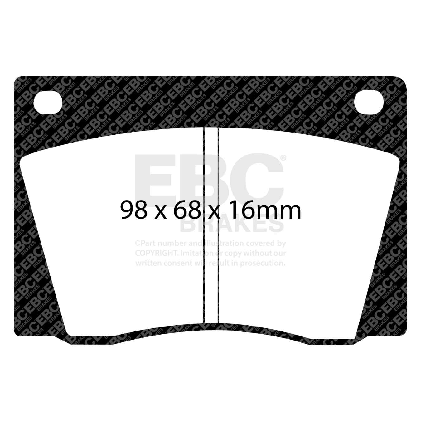 Plaquettes EBC Yellowstuff DP4108R