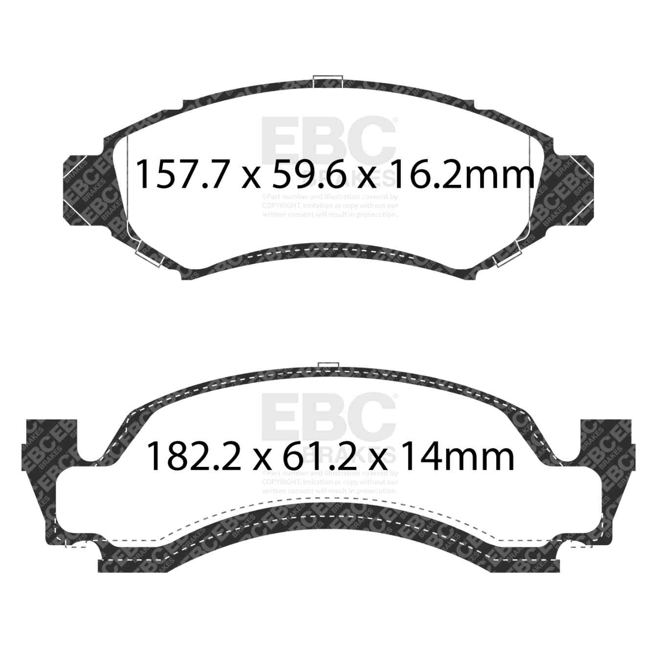 Plaquettes EBC Yellowstuff DP41265R