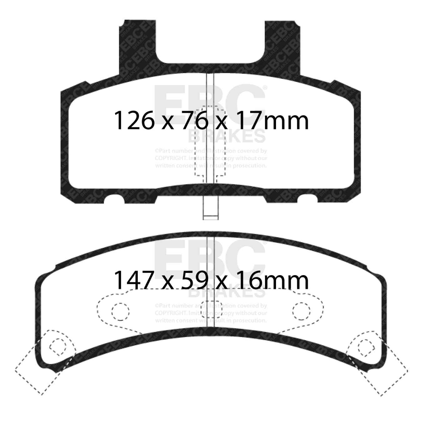 Plaquettes EBC Yellowstuff DP41273R