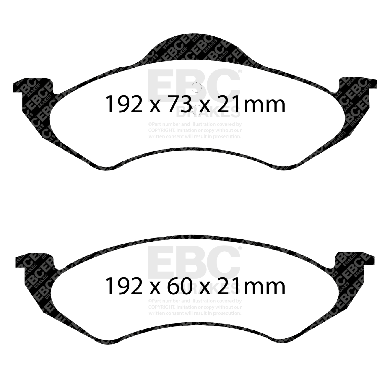 Plaquettes EBC Yellowstuff DP41275R