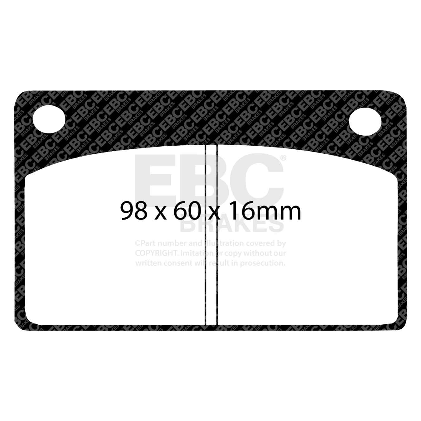 Plaquettes EBC Yellowstuff DP4143R