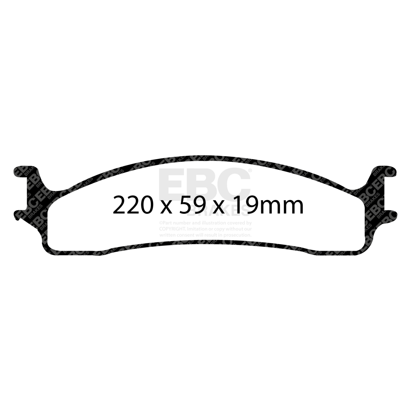 Plaquettes EBC Yellowstuff DP41650R