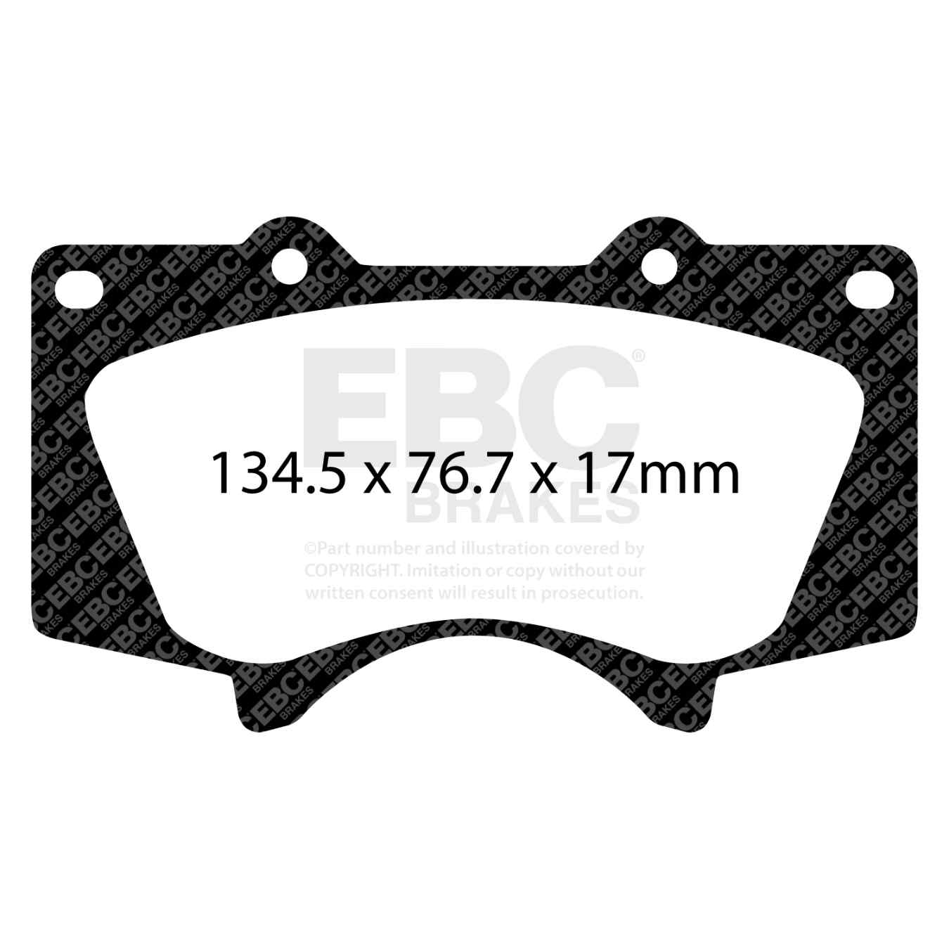 Plaquettes EBC Yellowstuff DP41657R