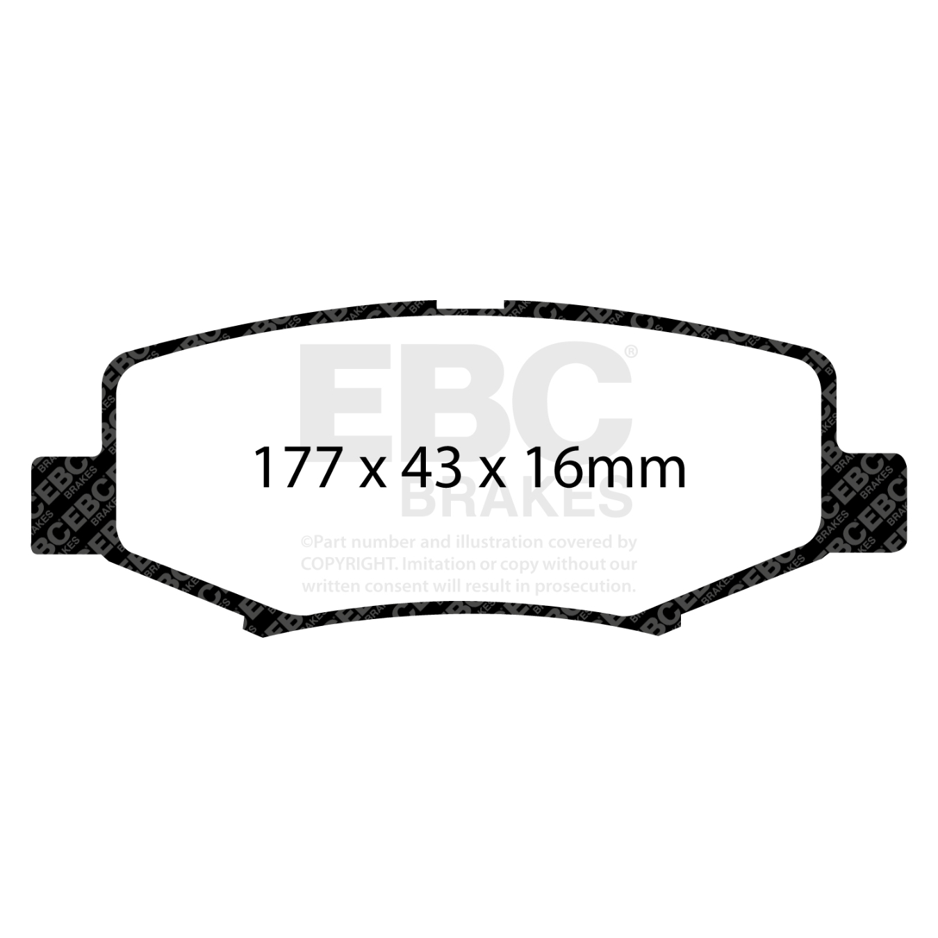 Plaquettes EBC Yellowstuff DP41799R