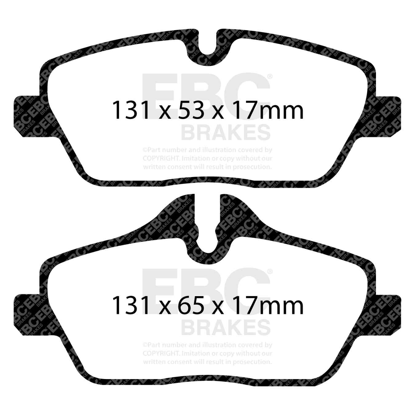 Plaquettes EBC Yellowstuff DP42056R