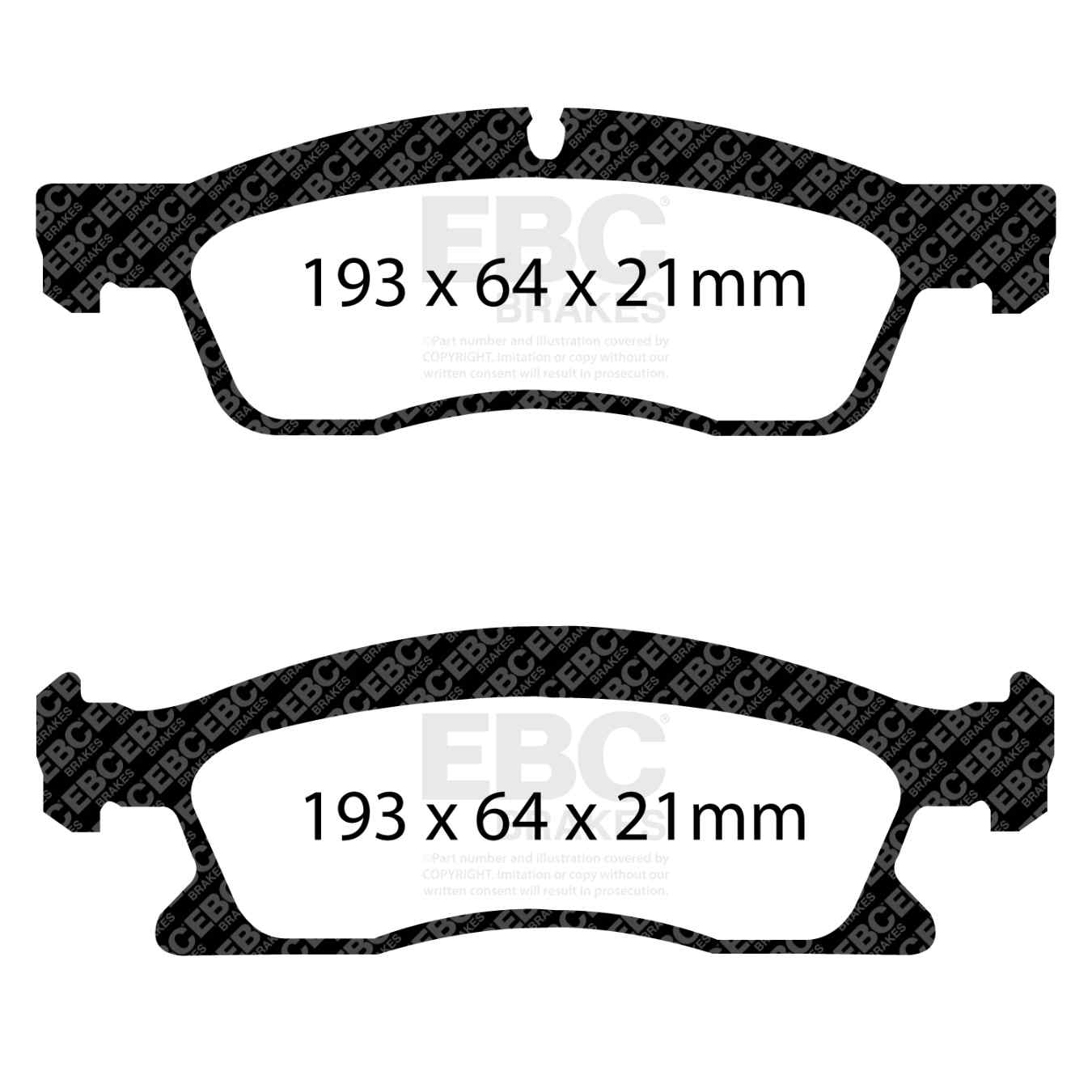 Plaquettes EBC Yellowstuff DP42136R