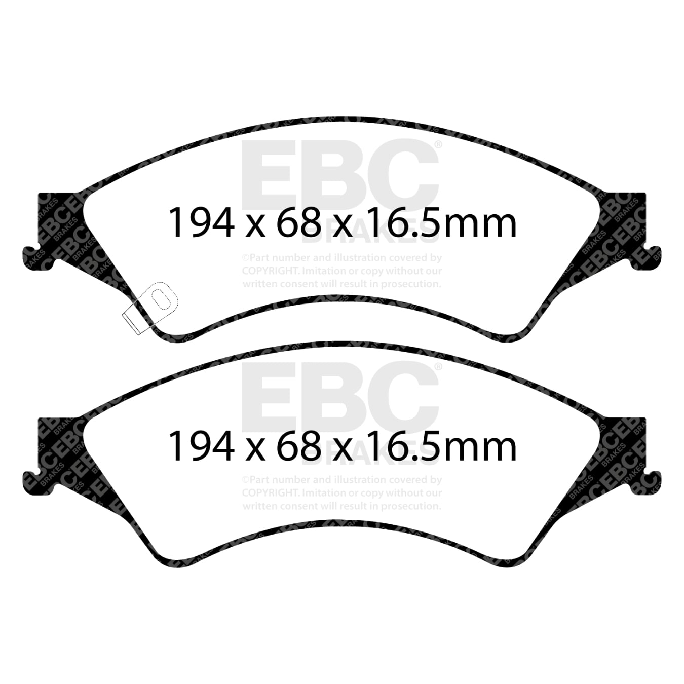 Plaquettes EBC Yellowstuff DP42140R