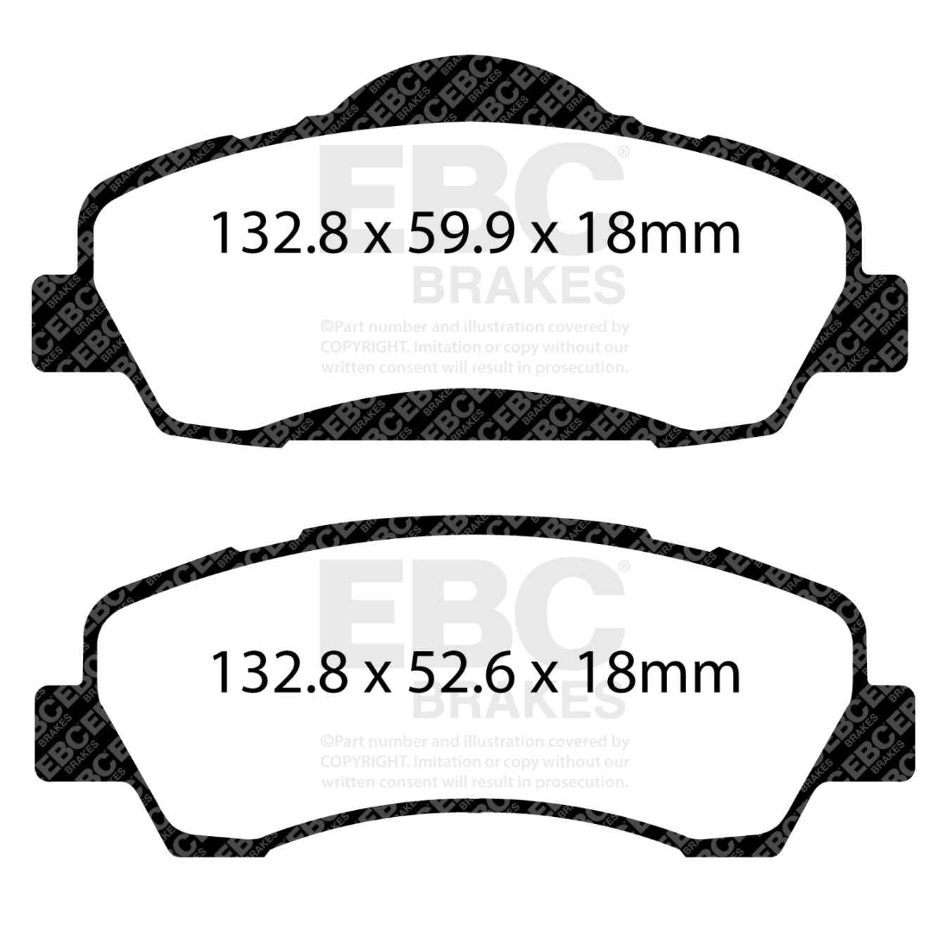 Plaquettes EBC Yellowstuff DP42177R
