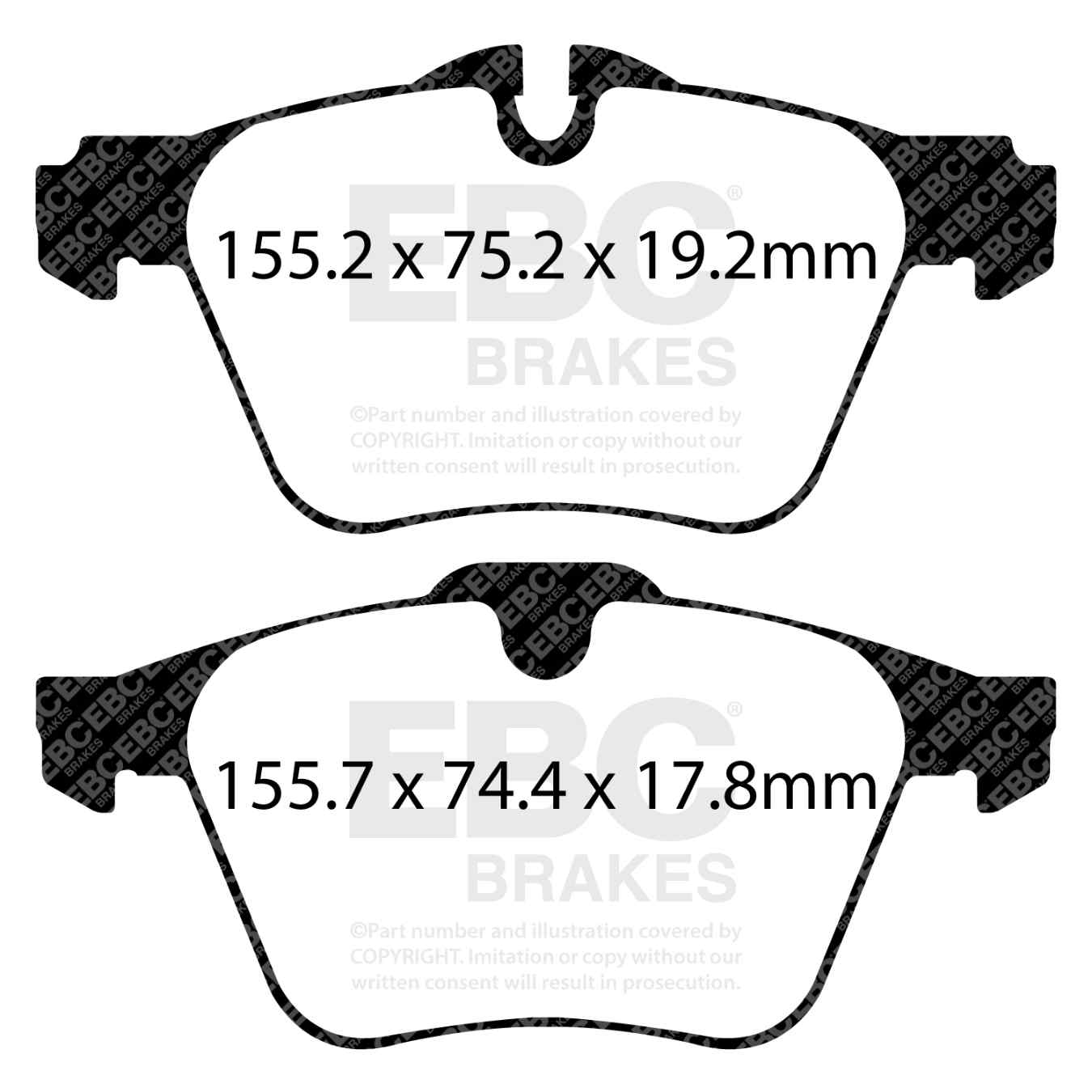 Plaquettes EBC Yellowstuff DP42189R