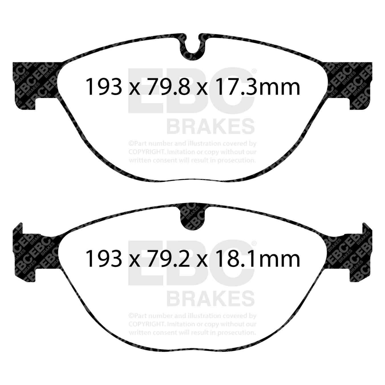 Plaquettes EBC Yellowstuff DP42191R