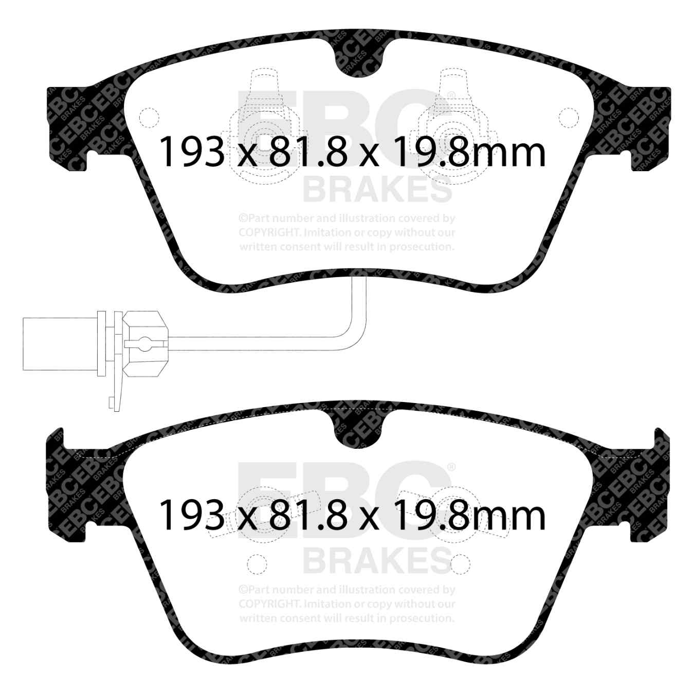 Plaquettes EBC Yellowstuff DP42317R