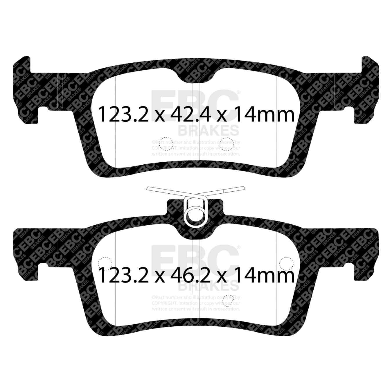 Plaquettes EBC Yellowstuff DP42319R