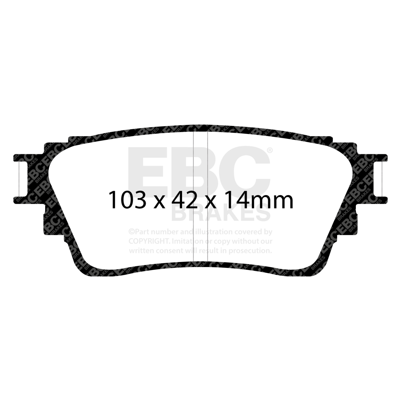 Plaquettes EBC Yellowstuff DP42376R