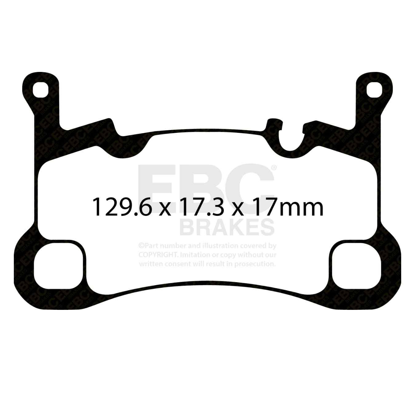 Plaquettes EBC Yellowstuff DP42380R
