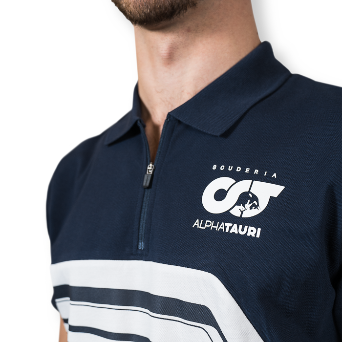 Polo ALPHA TAURI TEAM Blanc pour Homme