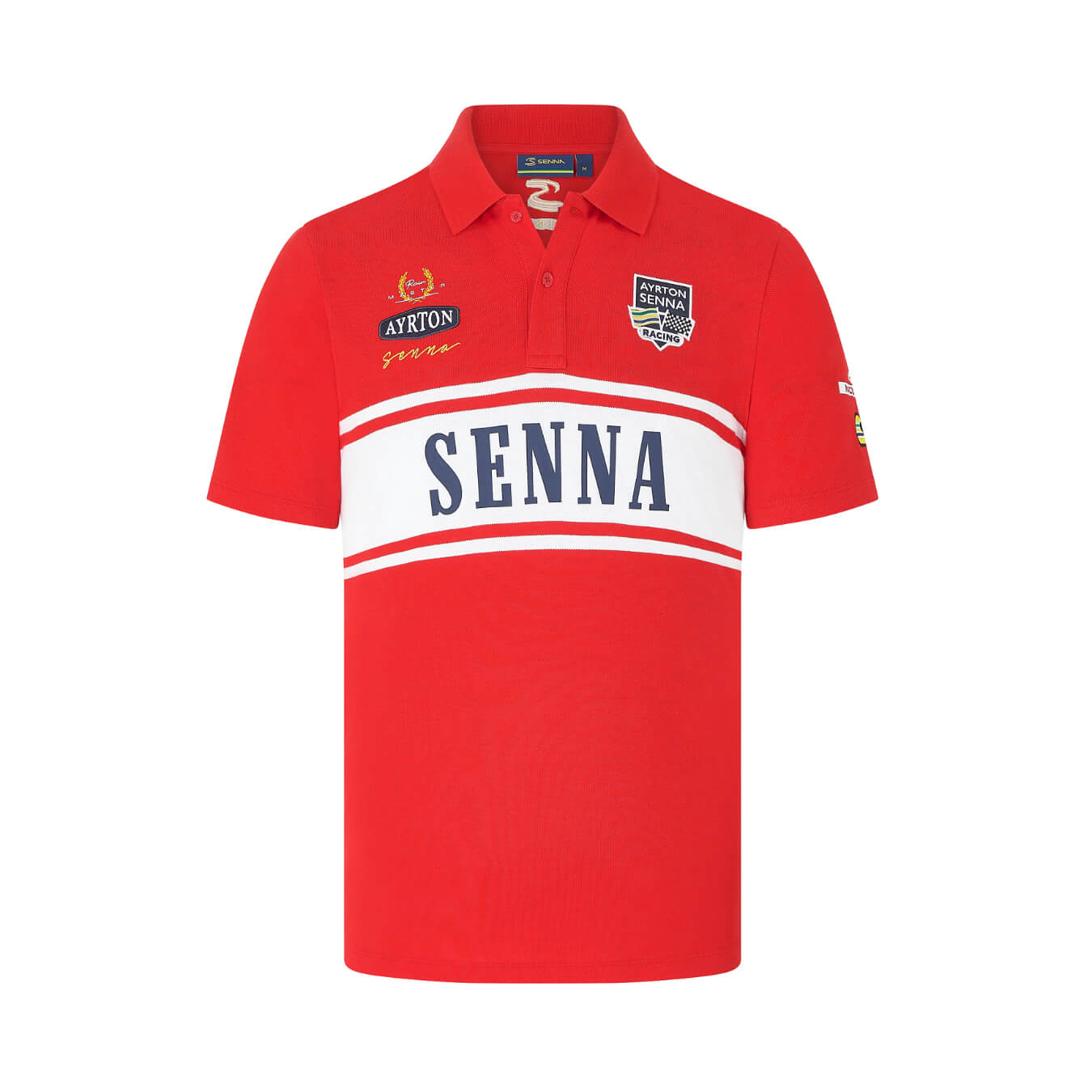 Polo AYRTON SENNA Legacy Rouge pour Homme SEN24_PLH_LEG