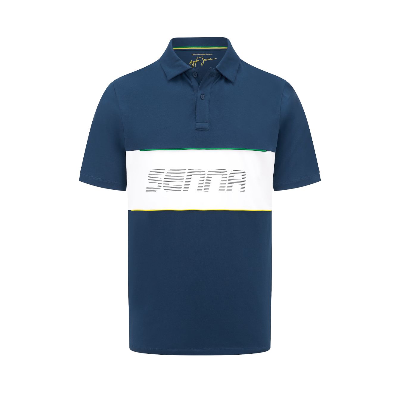 Polo AYRTON SENNA race bleu pour homme
