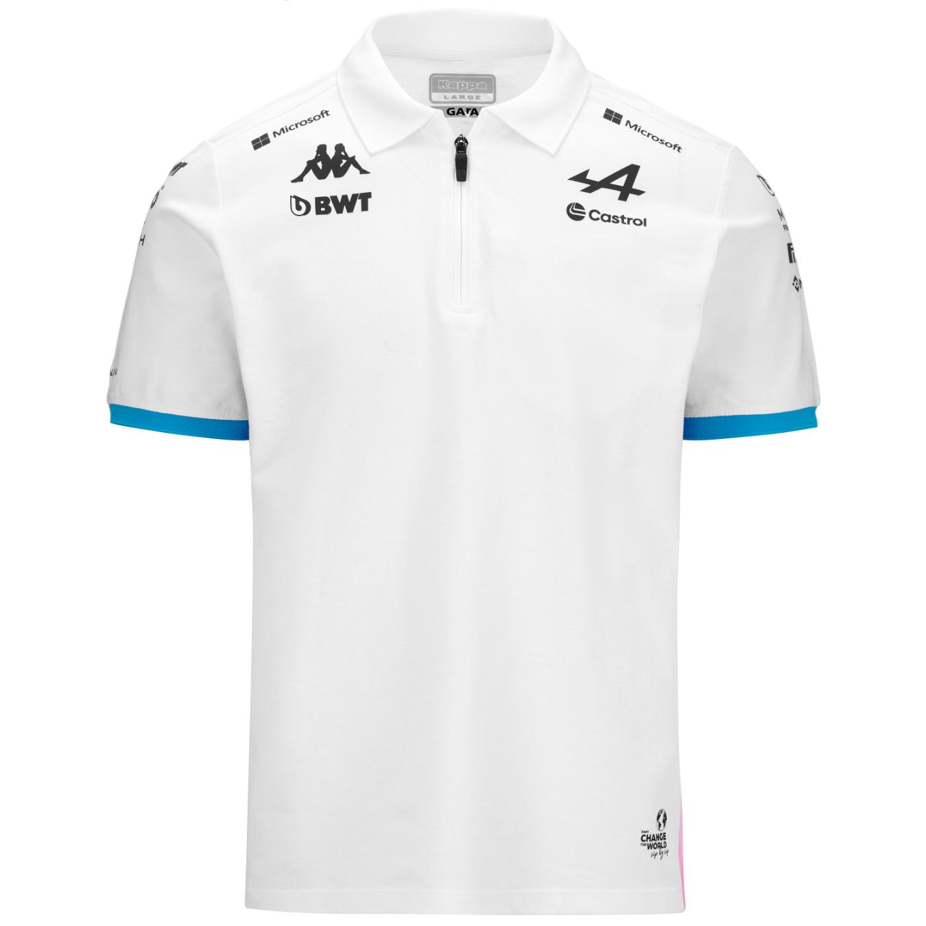 Polo BWT Alpine F1® Team Blanc Homme 2024