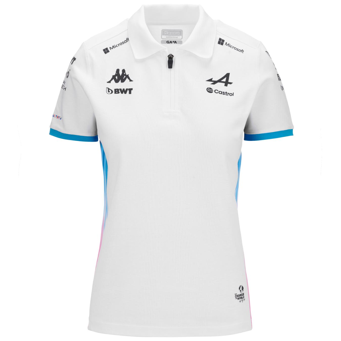 Polo BWT Alpine F1® Team Blanc Femme 2024