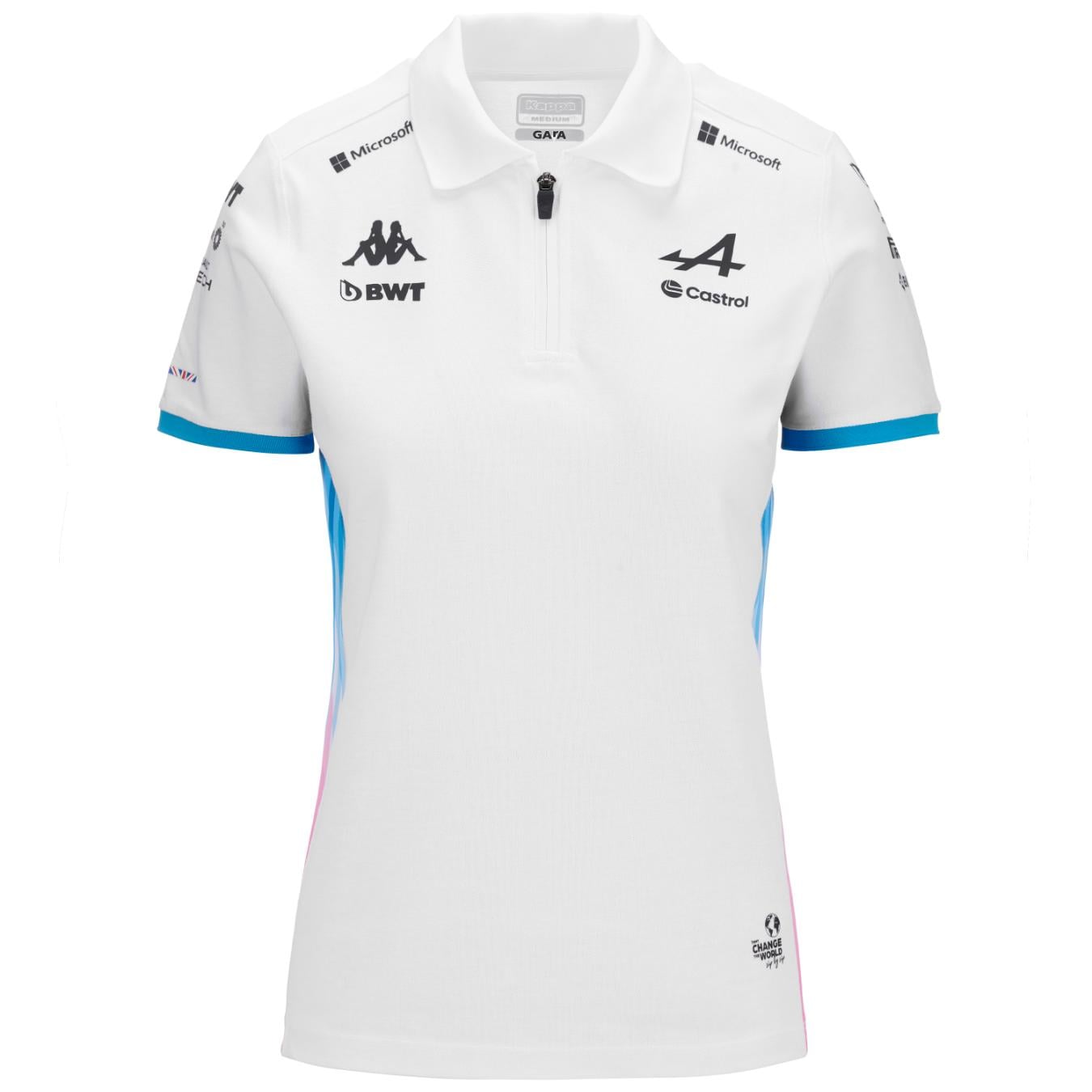 Polo BWT Alpine F1® Team Blanc Femme 2024