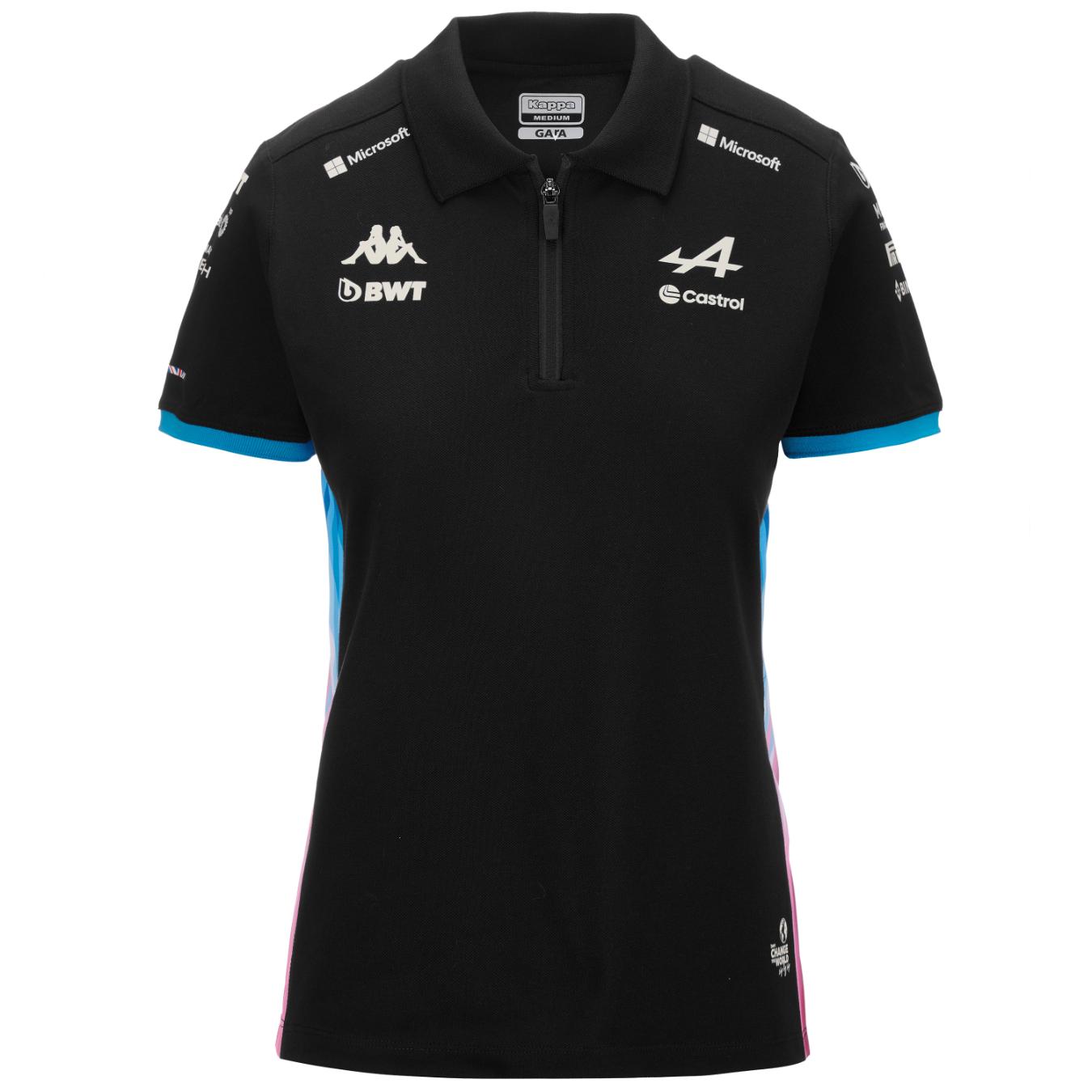 Polo BWT Alpine F1® Team Noir Femme 2024
