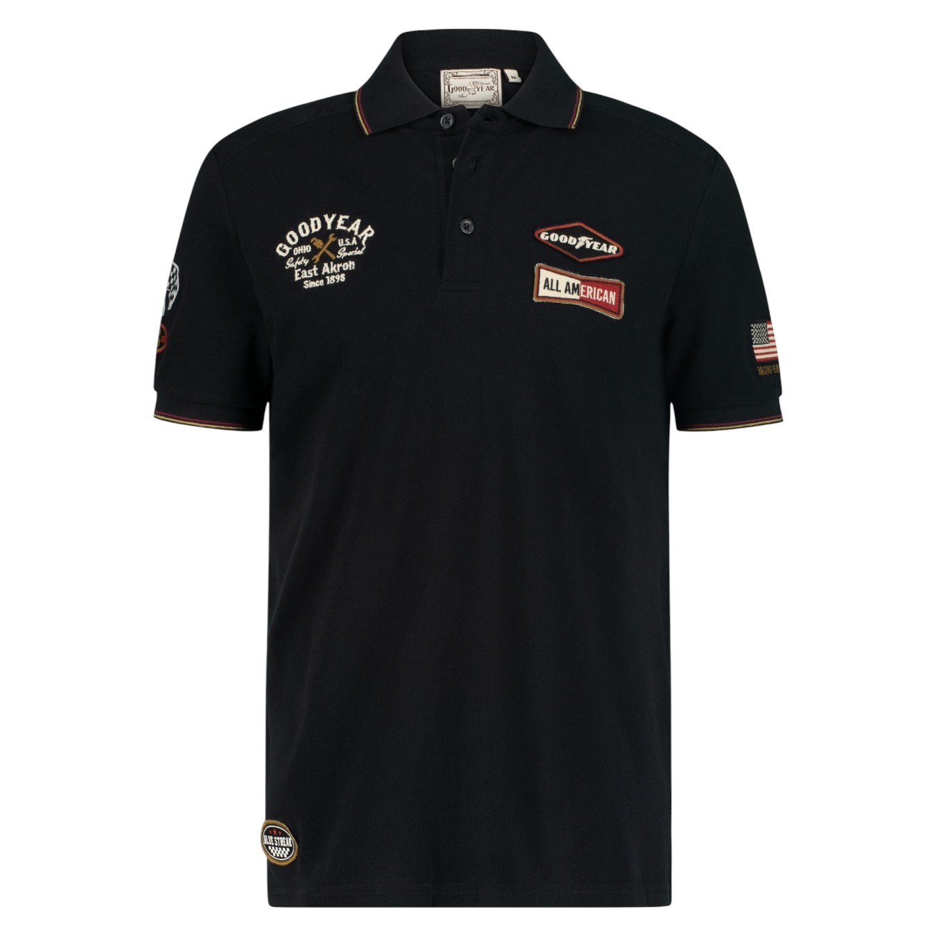 Polo Goodyear Watkins Noir Homme