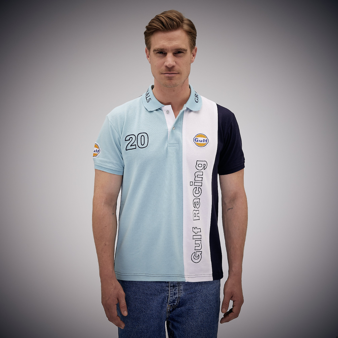 Polo GULF Monza Bleu pour homme