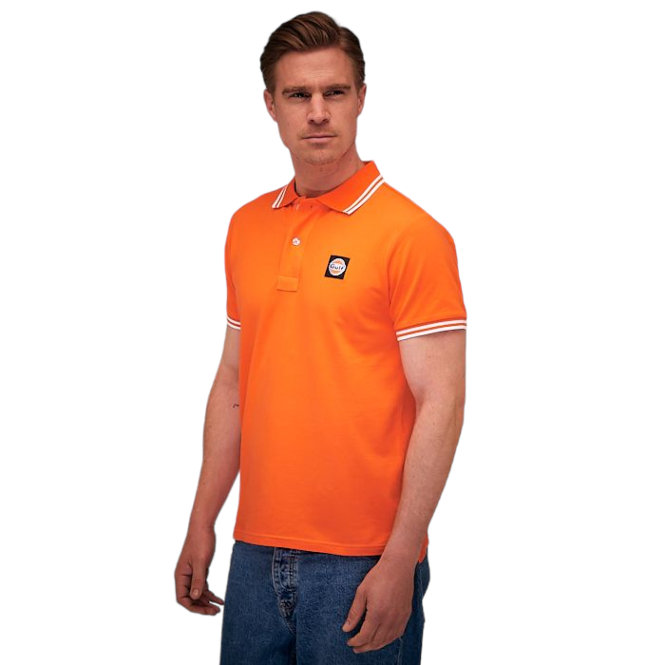 Polo GULF Orange pour homme