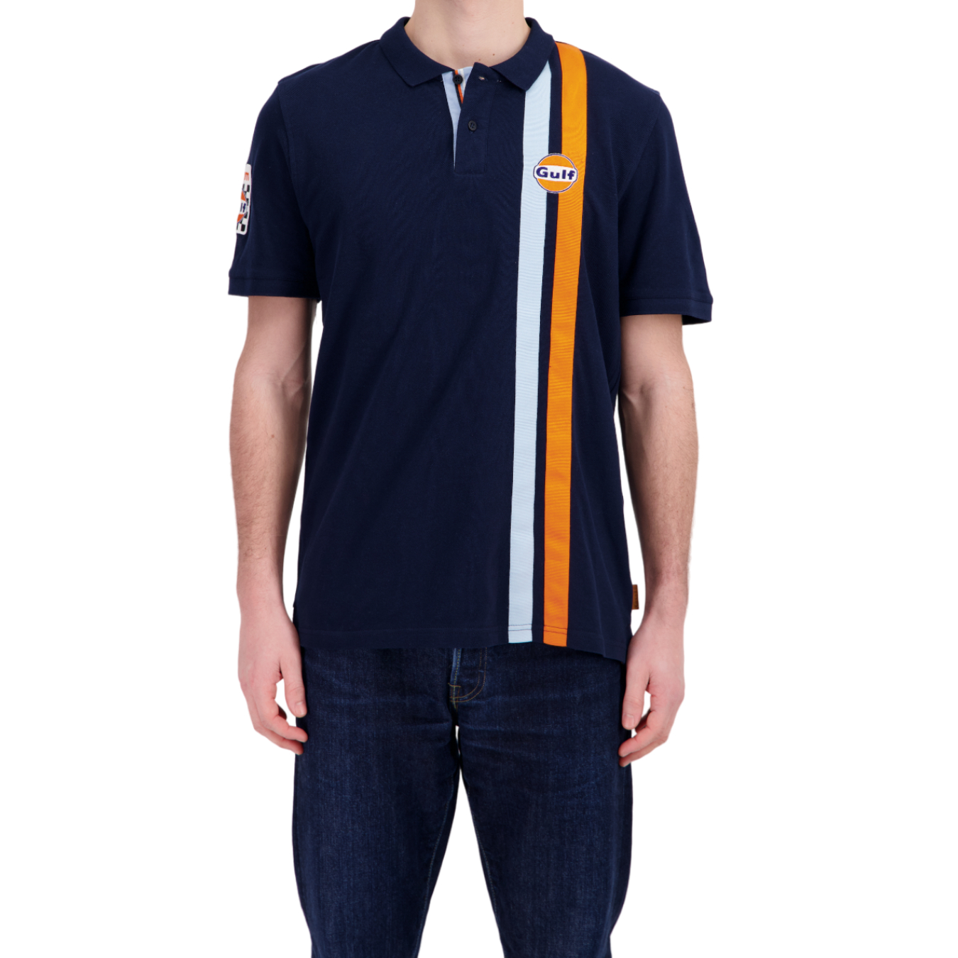 Polo GULF Timeless History Bleu Marine pour homme GUF24_PLH_TLM