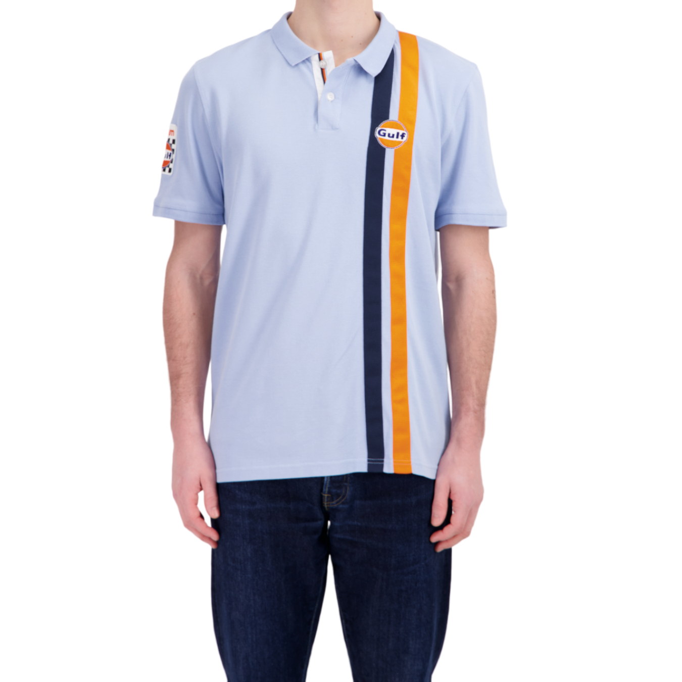 Polo GULF Timeless History Bleu pour homme GUF24_PLH_TLB