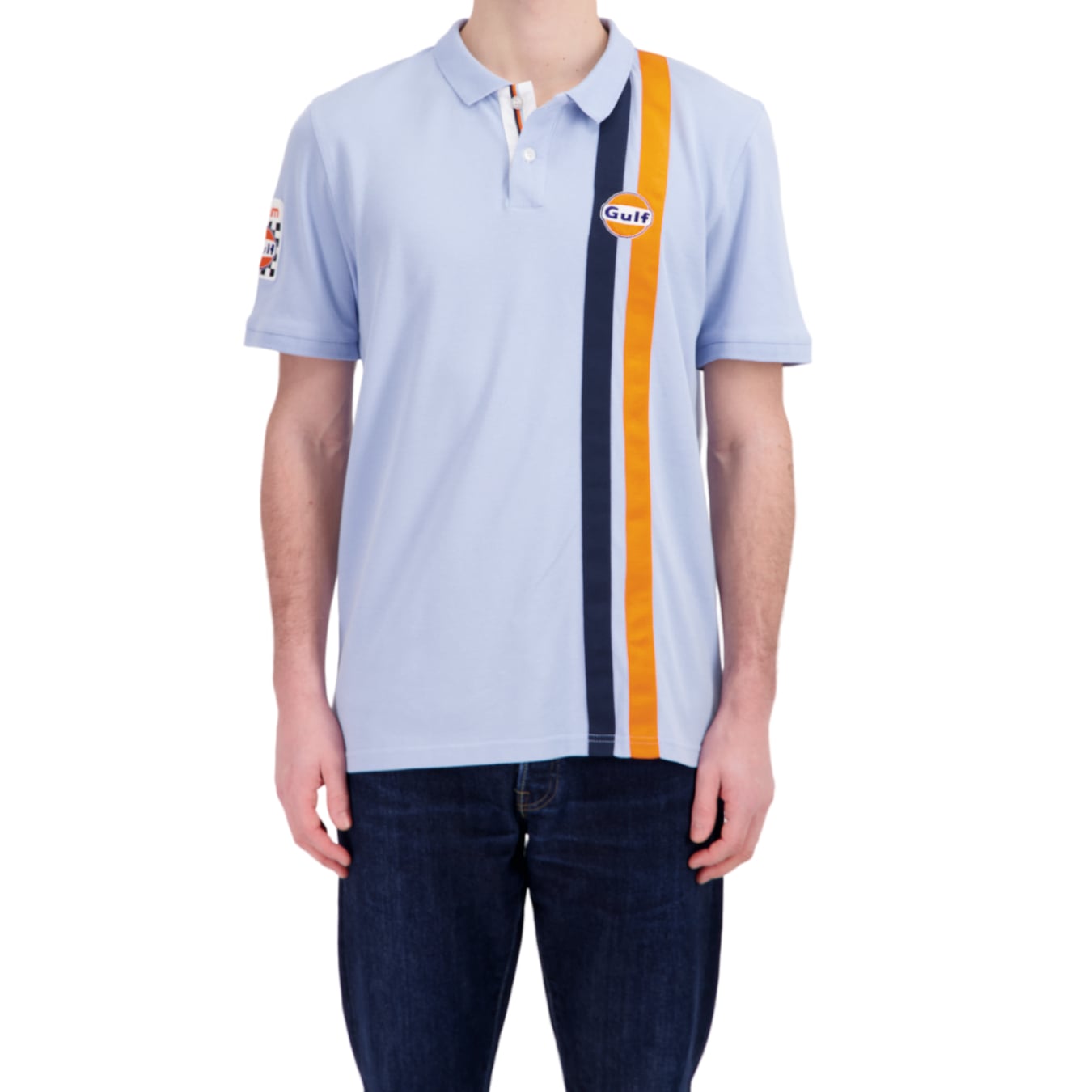 Polo GULF Timeless History Bleu pour homme GUF24_PLH_TLB