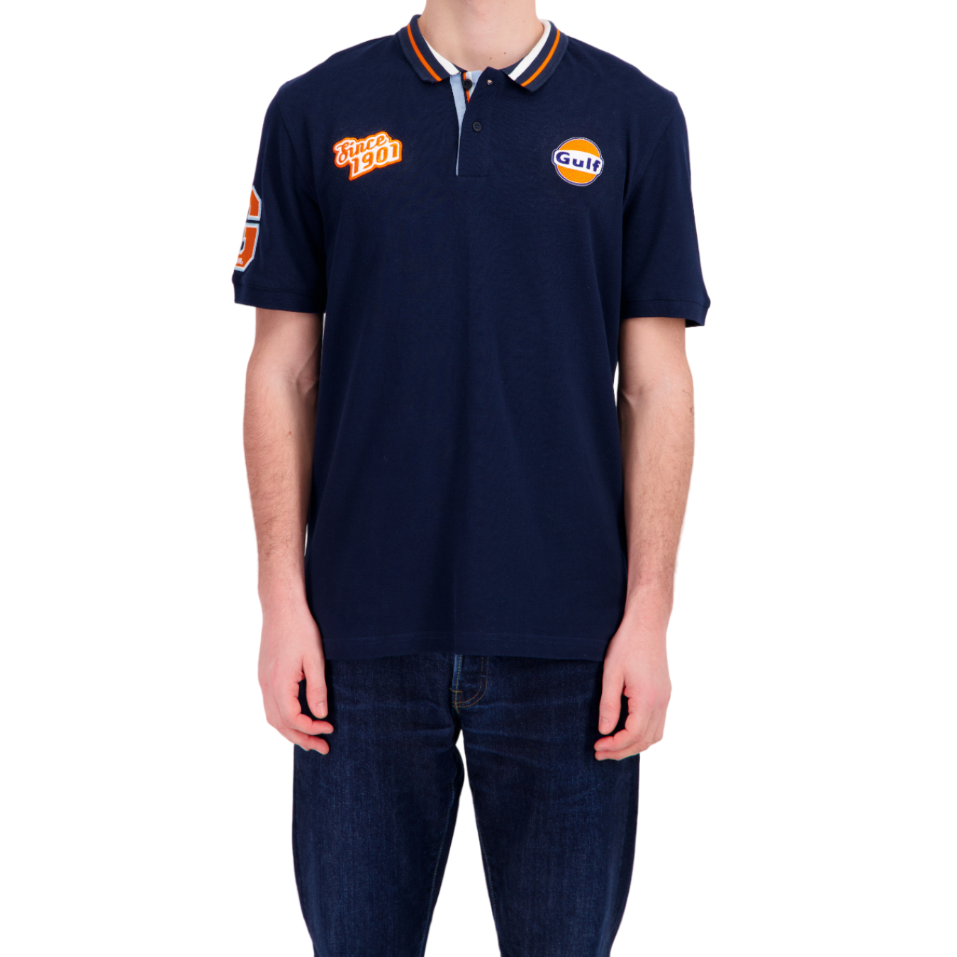 Polo Gulf Varsity Bleu Marine Homme