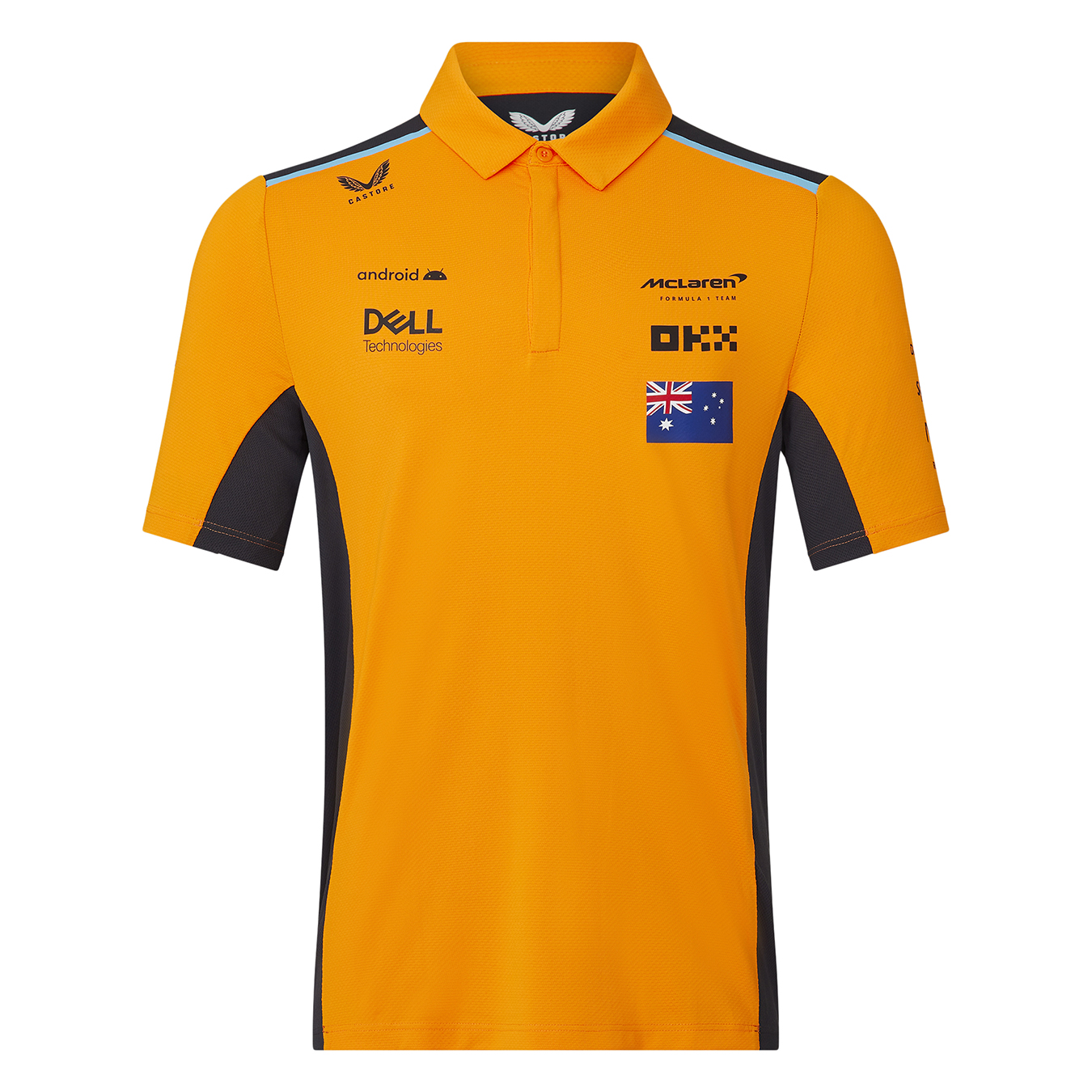 Polo MCLAREN Castore Replica Oscar Piastri Orange pour Homme